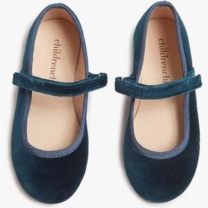 Childrenchic Maryjanes - Velvet Emerald - Size 21 (US 5)